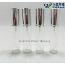 10ml 25ml 1oz Mini Flat Glass Perfume Bottle with Pump Sprayer