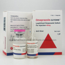 Anti-Ulcère Omeprazole pour Injection 40mg