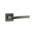 Interior zinc door handles with rosette on rose