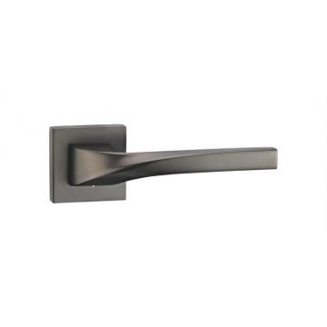 Interior zinc door handles with rosette on rose