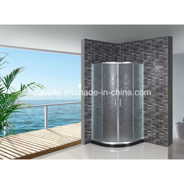 Acid Glass Shower Door Without Tray (AS-906)