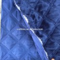 velboa/polyester embroidered thermal padded fabric with quilting for down coats/jacket