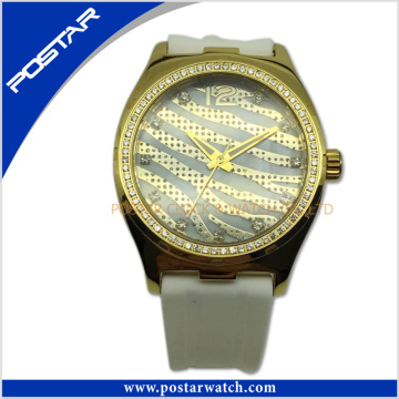 Watch Manufacturer of Stainless Steel Watch with IP Gold Plating