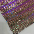 Rainbow Custom-made Sequin Embroidery On Poly Spandex Fabric