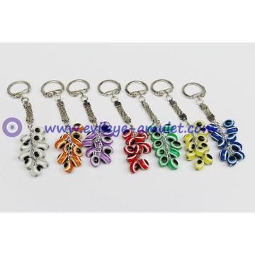 Turkish blue evil eye  grapes keychain