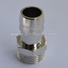 Conector de Hosetail de bronze de Cixi ar-líquido. Rosca paralela BSP, 60o Coned assento x cauda de mangueira,