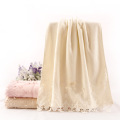 soft colour lace towel