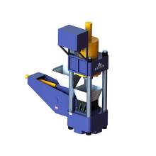 Vertical briquetting Press For Brass chips