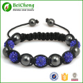 Crystal shambala Bead weave bracelet bangles