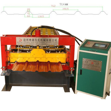 Automatic metal roof panel forming machine