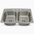 304 Stainless Steel Square Double Sink