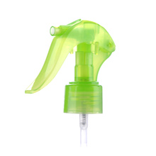 Forma do mouse 20/410 24/410 28/410 Garrafa de plástico verde Mini Trigger Mist Sprayer de Mão