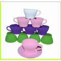 High Quality Silicone Bakeware Set With Plastic Saucer