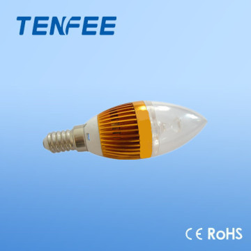 Aluminium E14 led candle lamp high quality