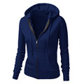 Autumn Custom Women Top Quality Zipper Hoodies Sweatshirts