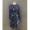 women's chiffon print dress