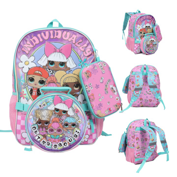 Kids cute backpack set custom student children school bag with pencil case for kids bag pack