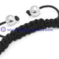 Black Evil Eye Crystal Shamballa Inspired Bracelet