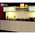 Modern High Glossy Lacquer Flat Pack Design de gabinete de cozinha de madeira com pedras de bancada