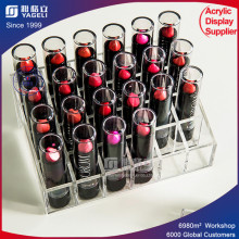 Rack de exhibición de acrílico del lápiz labial de 30 PCS