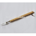 Long Wooden Handle BBQ Fork Barbecue Turning Fork