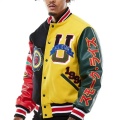 Black And Yellow Baseball Varsity Jacket