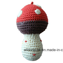 Eco amigable mano Crochet lindo juguete traqueteo Amigurumi Mushroom