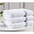 Canasin Dobby border Towels Luxury White