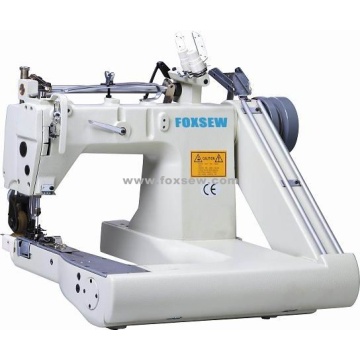 Máquina de coser de doble aguja de alimentación del brazo (con extractor interno)