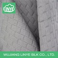 100% polyester grey fabric, checked patterned fabric for chair/seat cover