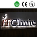 Muestras de Illuminous letra 3D de acero inoxidable retroiluminado LED iluminado muestra
