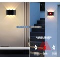 Luz de pared led impermeable de aluminio con sensor infrarrojo