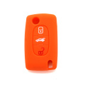 silicone promotional waterproof car key case for Peugeot