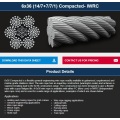 Winsch / Hebezeug / Kran / Rettungsboot nicht rotierendes verdichtetes Drahtseil 6 * 36KWRC