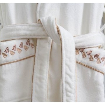 Canasin 5 Star Hotel Piping Bathrobe Luxury 100% cotton