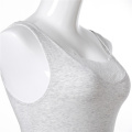 OEM logo organic cotton lace women tank top