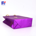 Hot stamping corrugated paper cosmetic hand bag