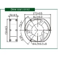 Eingang AC 120V Big Air Flow Axialventilator