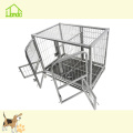 Fashion Rustproof Black Square Tube Dog Cage