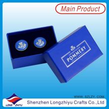 Fashion Epoxy Gift Box Metal Cufflinks 2015