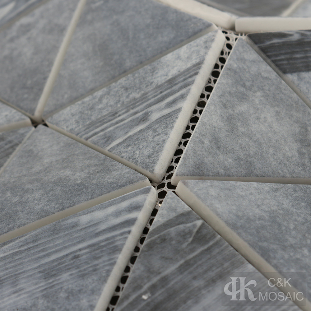 Cement mosaic tiles in the swimming pool