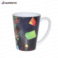 12oz sublimation en plastique Tasse blanche conique / tasse