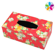 Red Fashion Rectangle Leder Tissue Box (ZJH077)