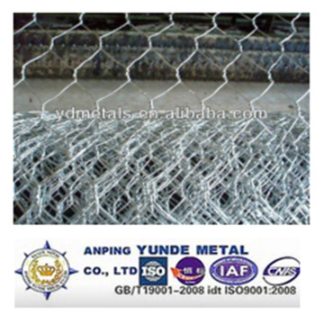 Galvanizado / PVC Revestido Hexagonal Wire Mesh / Pecuária Rede de arame