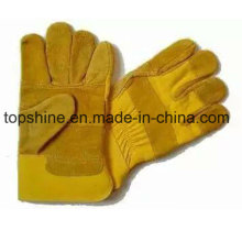 Worker Fashion Labor Industrial Safety Cowhide Split Leather Gloves