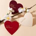 Custom Luxury Heart Embossed Paper Greeting Cards