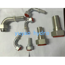 Adaptateur d&#39;ajustement hydraulique en acier inoxydable DIN