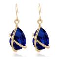 2016 Fashion Jewelry Sets 18k Gold Plated Sapphire Pendant Inalian Gold Jewelry sets