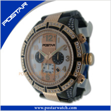 Super Sport Multifunction Watch with Stone Setting Factory Price