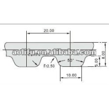 Rubber timing belt AT20